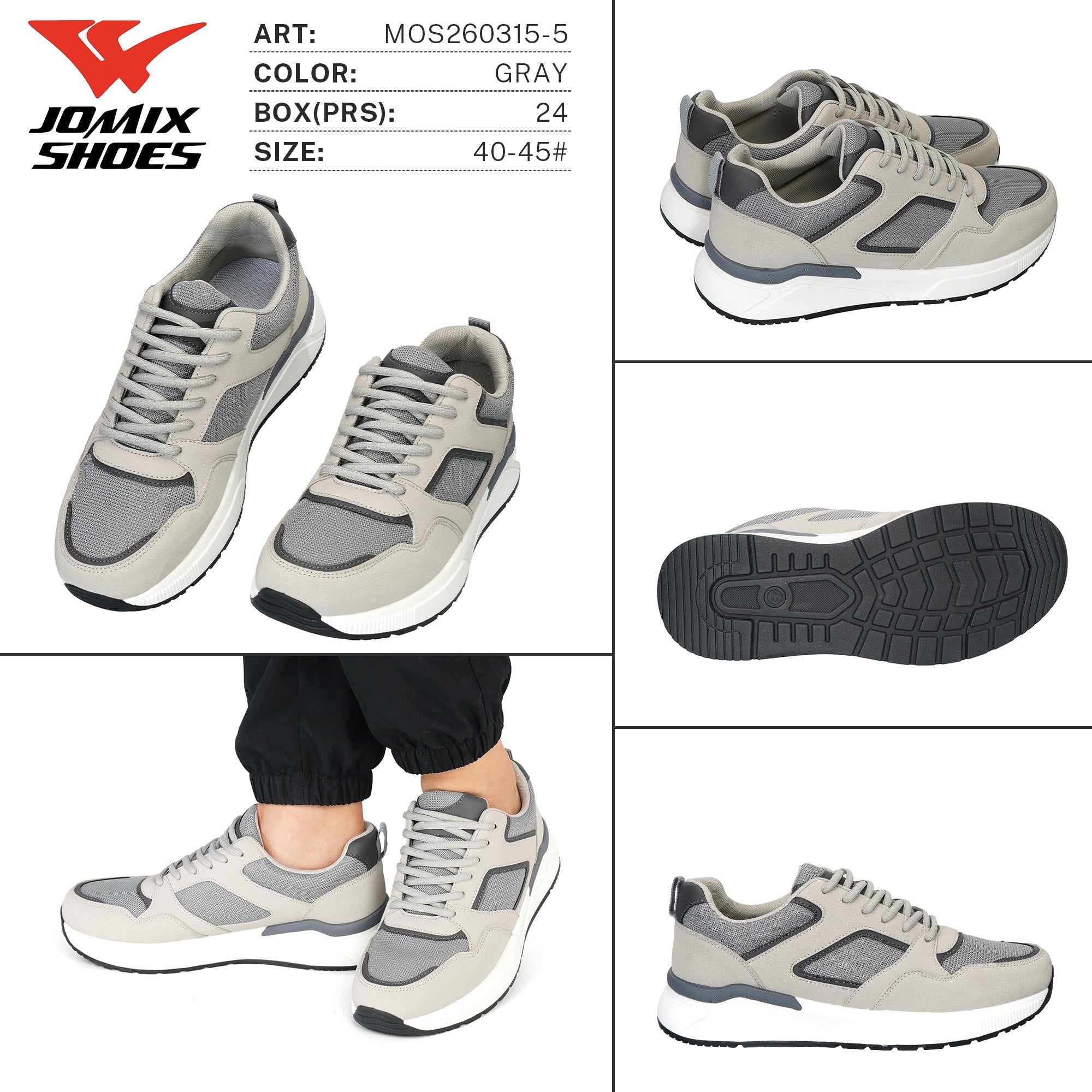 Sneakers da Uomo MOS260315 - 5 - Fornitura all'ingrosso di Sneakers Uomo da Jomix Shoes B2B