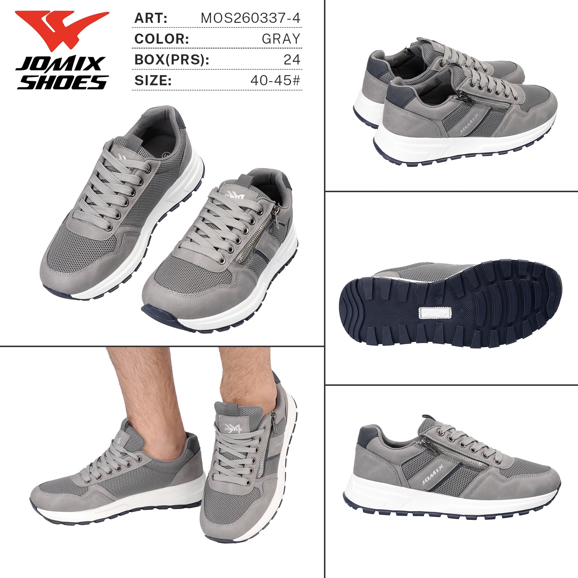 Sneakers da Uomo MOS260337 - 4 - Fornitura all'ingrosso di Sneakers Uomo da Jomix Shoes B2B