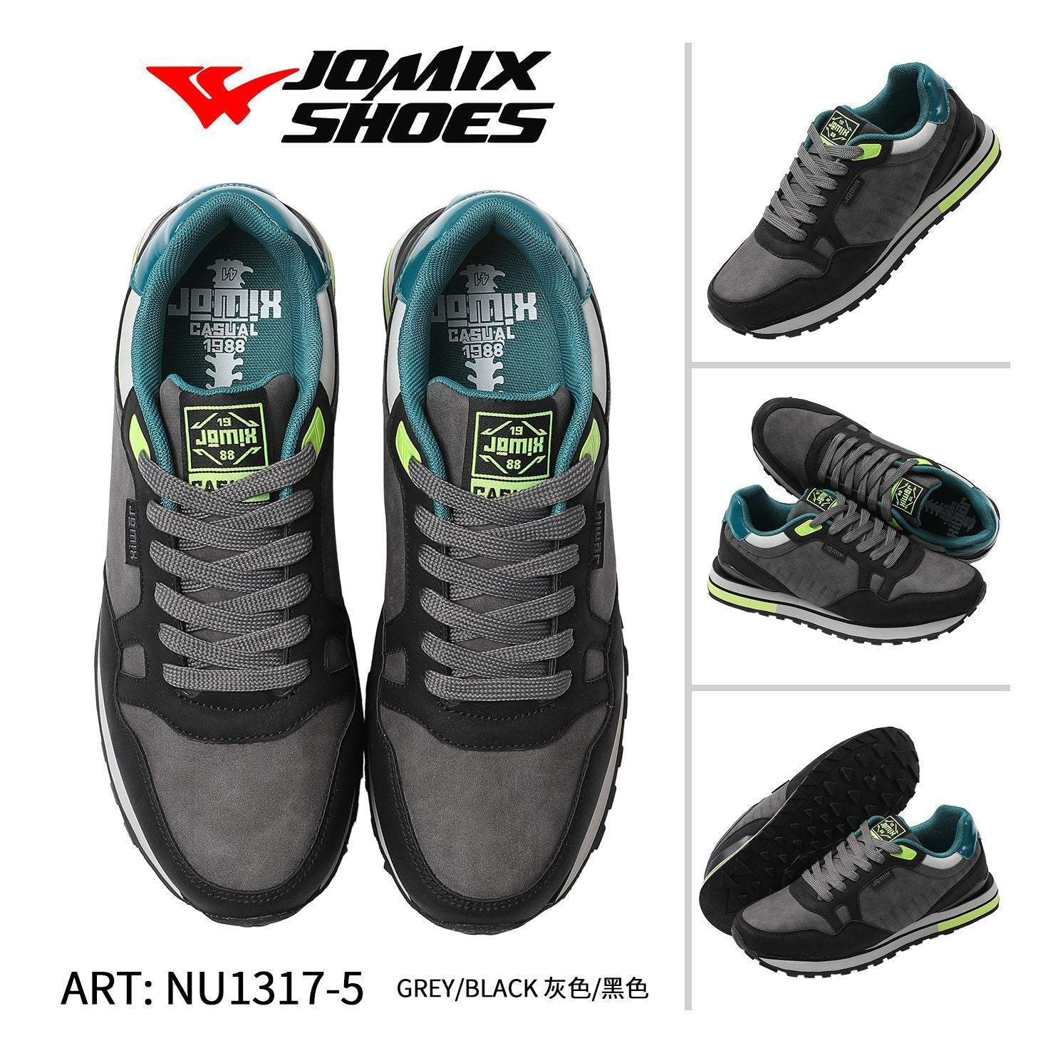 Sneakers da uomo sportive casual Jomix Shoes NU1317 - 5 - Fornitura all'ingrosso di Scarpe Uomo da Jomix Shoes B2B
