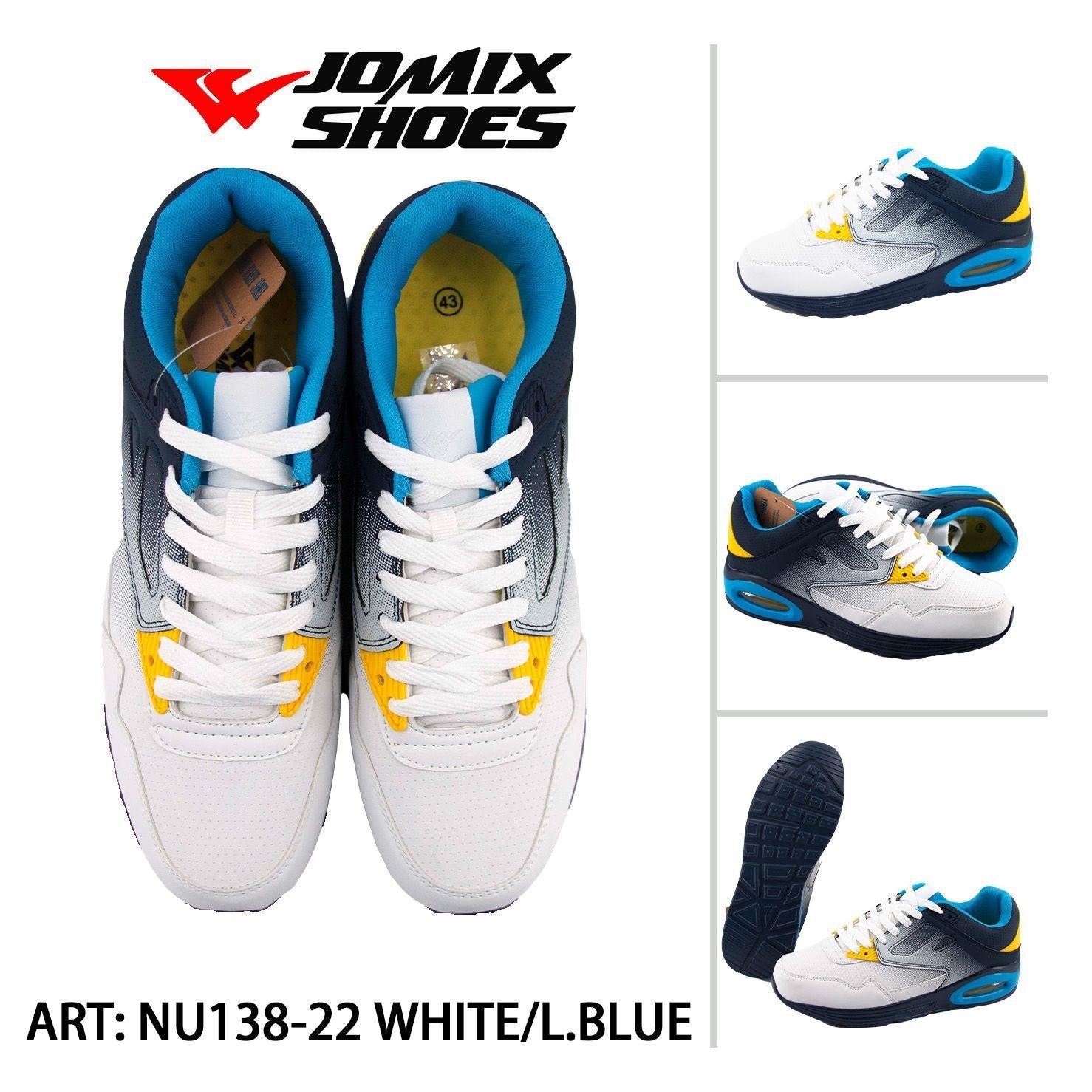 Sneakers da uomo sportive casual Jomix Shoes NU138 - 22 - Fornitura all'ingrosso di Scarpe Uomo da Jomix Shoes B2B