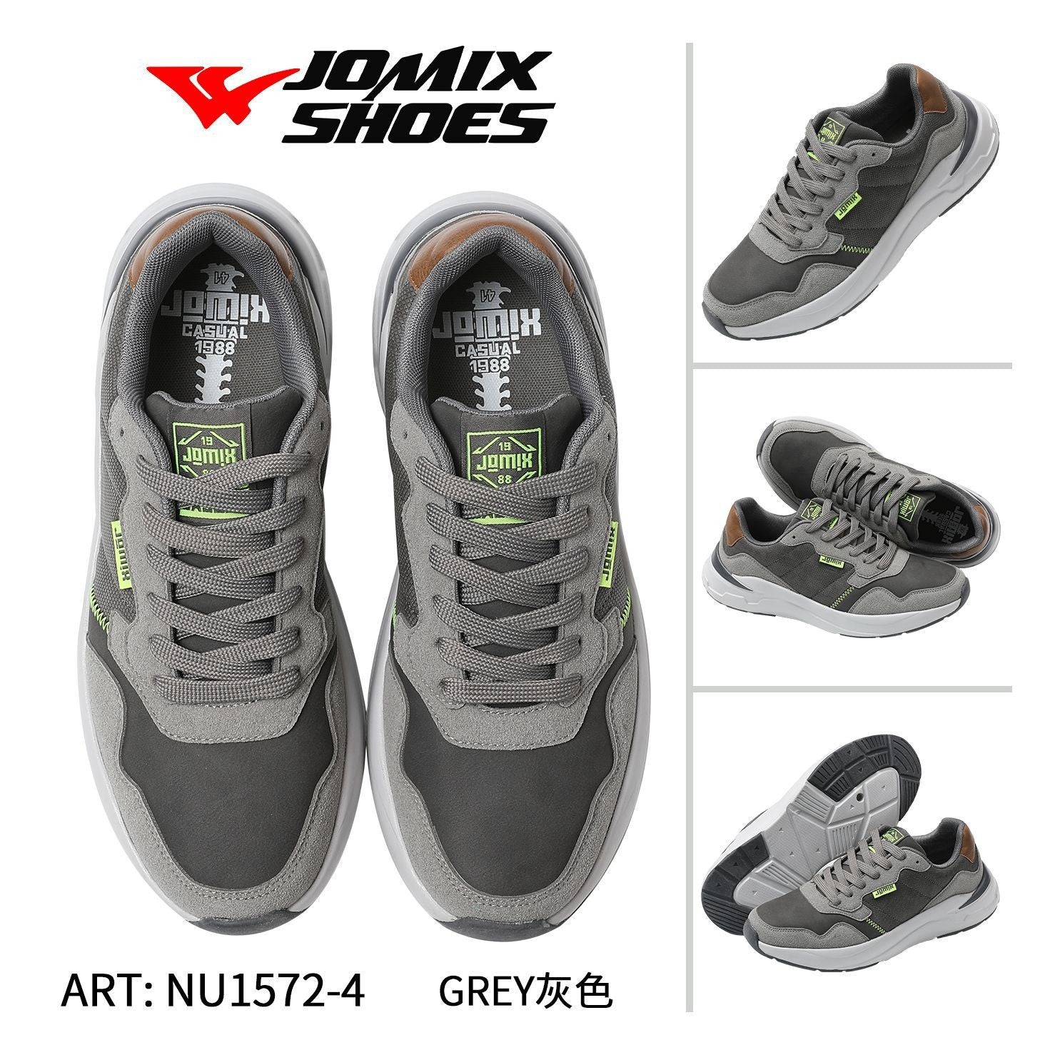 Sneakers da uomo sportive casual Jomix Shoes NU1572 - 4 - Fornitura all&#39;ingrosso di Scarpe Uomo da Jomix Shoes B2B