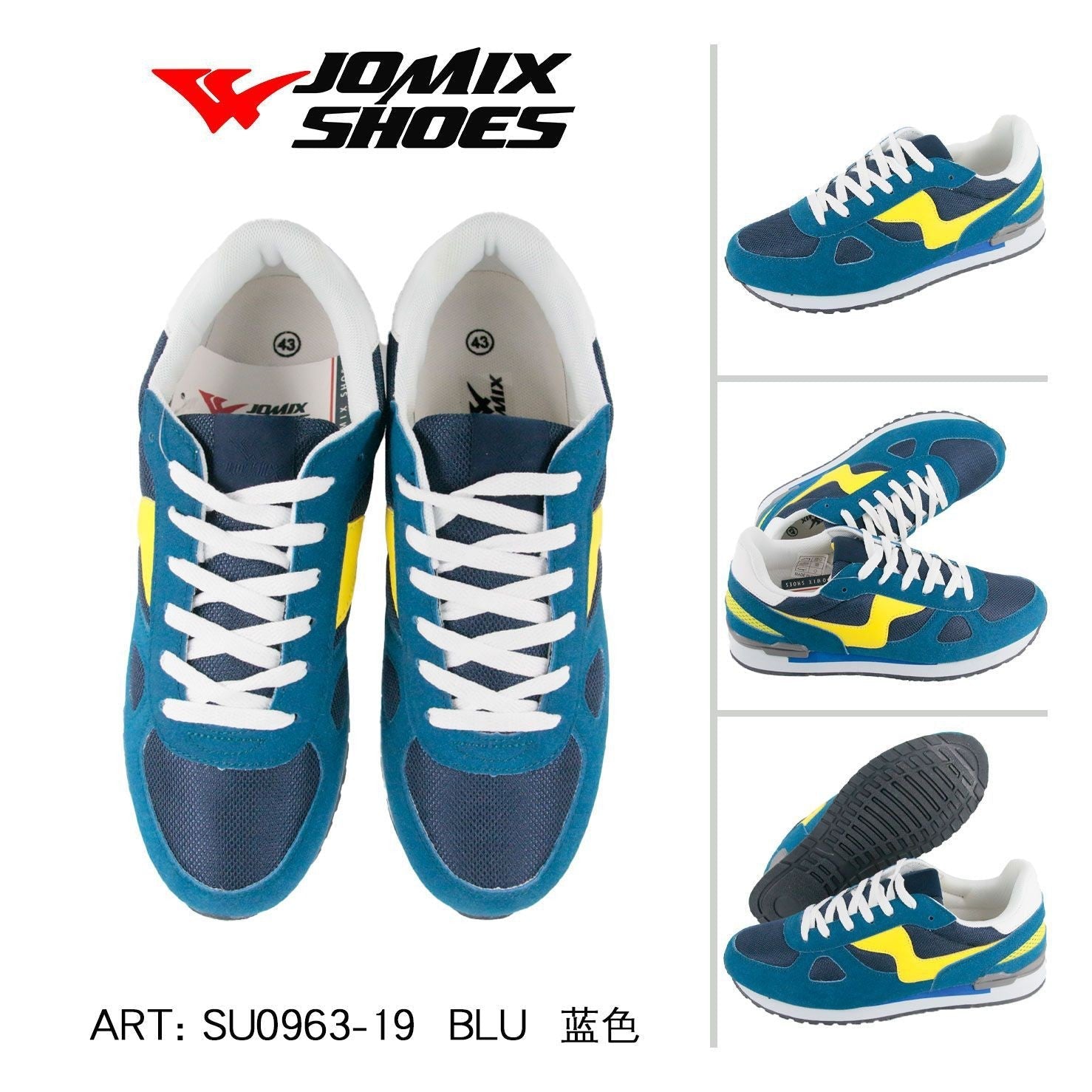 Sneakers da uomo sportive casual Jomix Shoes SU0963 - 19 - Fornitura all'ingrosso di Scarpe Uomo da Jomix Shoes B2B