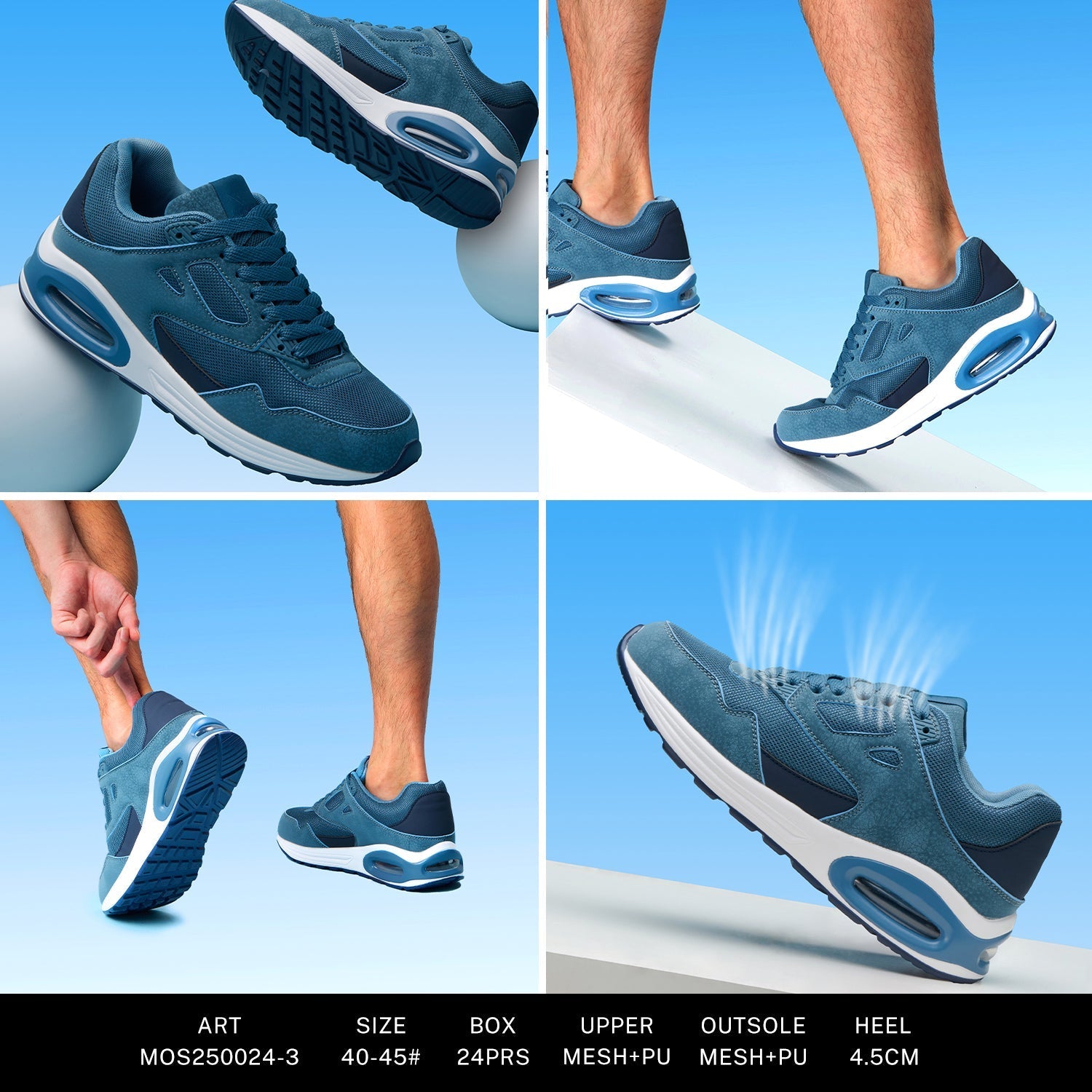 Sneakers Man Mos250024 - 3 - Fornitura all'ingrosso di Sneakers Uomo da Jomix Shoes B2B