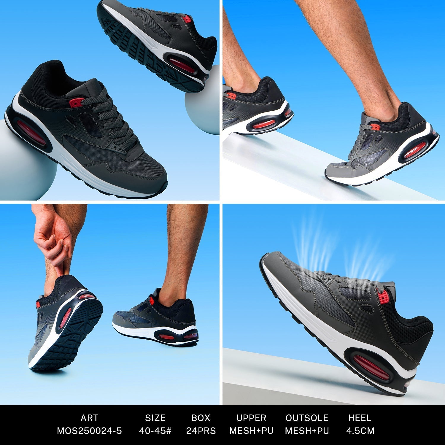 Sneakers Man Mos250024 - 5 - Fornitura all'ingrosso di Sneakers Uomo da Jomix Shoes B2B