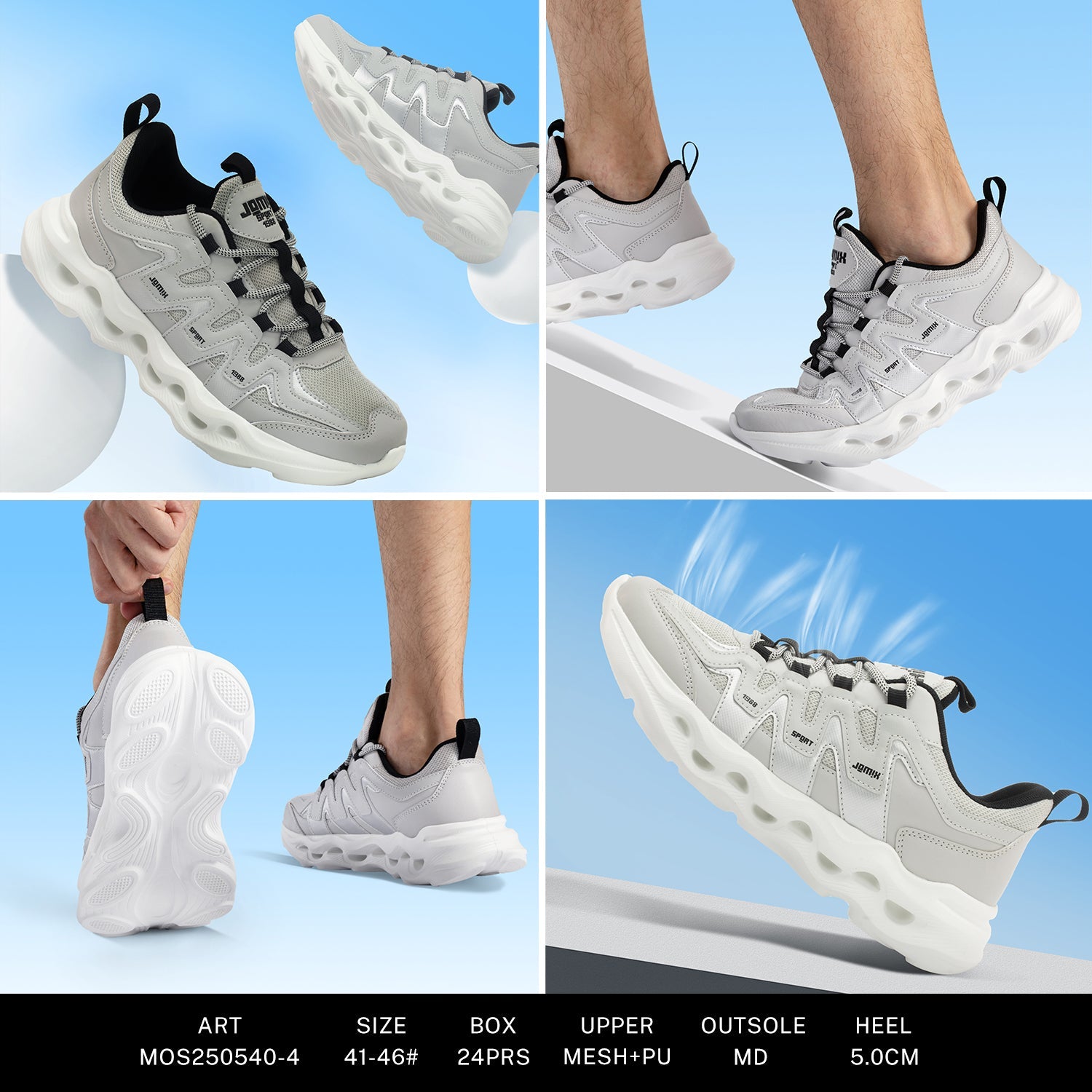 Sneakers Man Mos250540 - 4 - Fornitura all'ingrosso di Scarpe Uomo da Jomix Shoes B2B