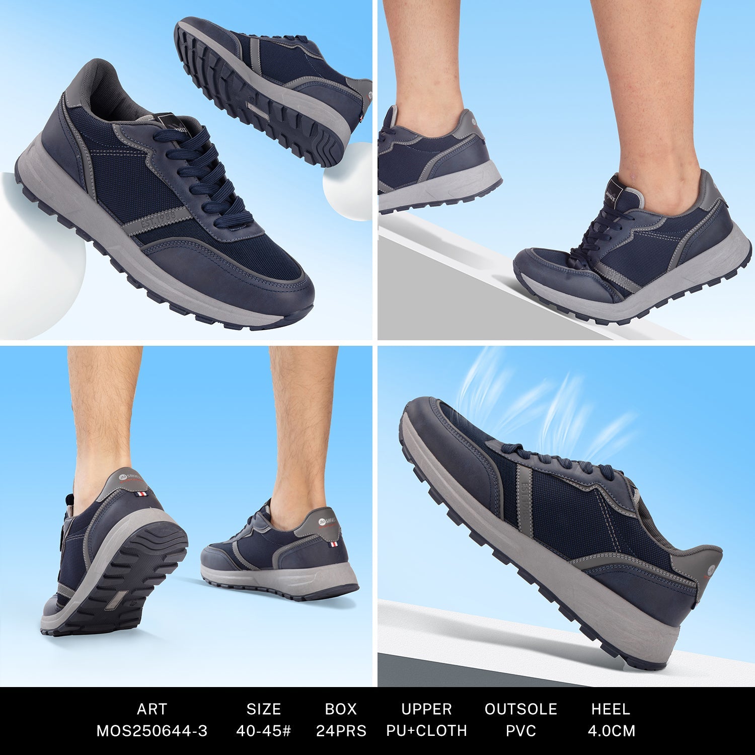 Sneakers Man Mos250644 - 3 - Fornitura all'ingrosso di Scarpe Uomo da Jomix Shoes B2B