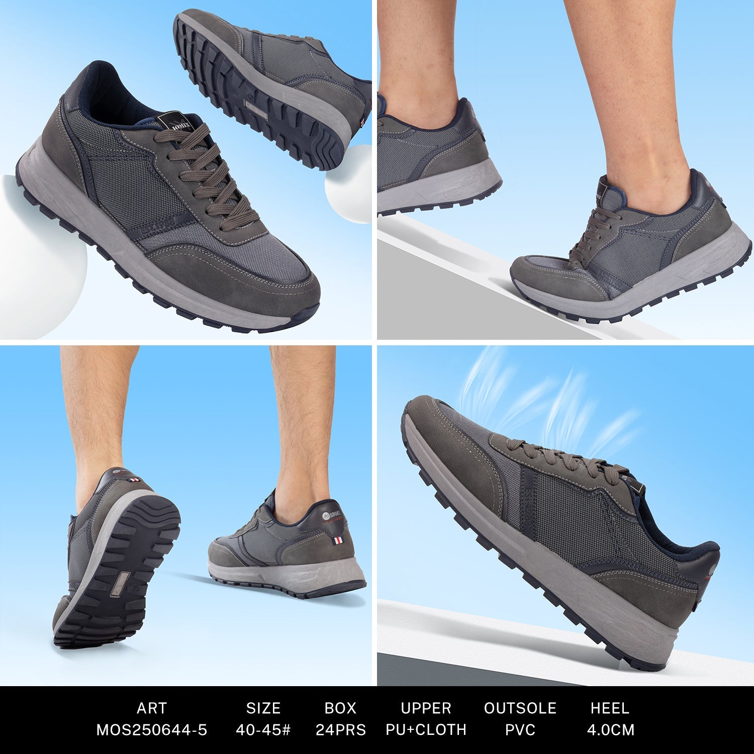 Sneakers Man Mos250644 - 5 - Fornitura all'ingrosso di Scarpe Uomo da Jomix Shoes B2B