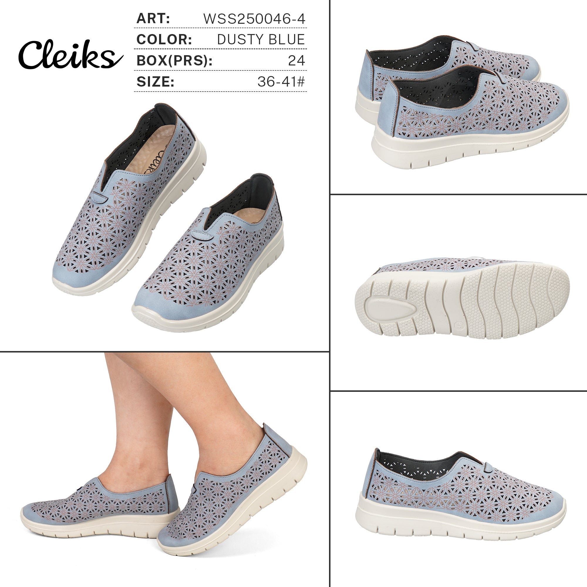 Sneakers Slip On da Donna WSS250046 - 4 - Fornitura all'ingrosso di Sneakers Donna da Jomix Shoes B2B