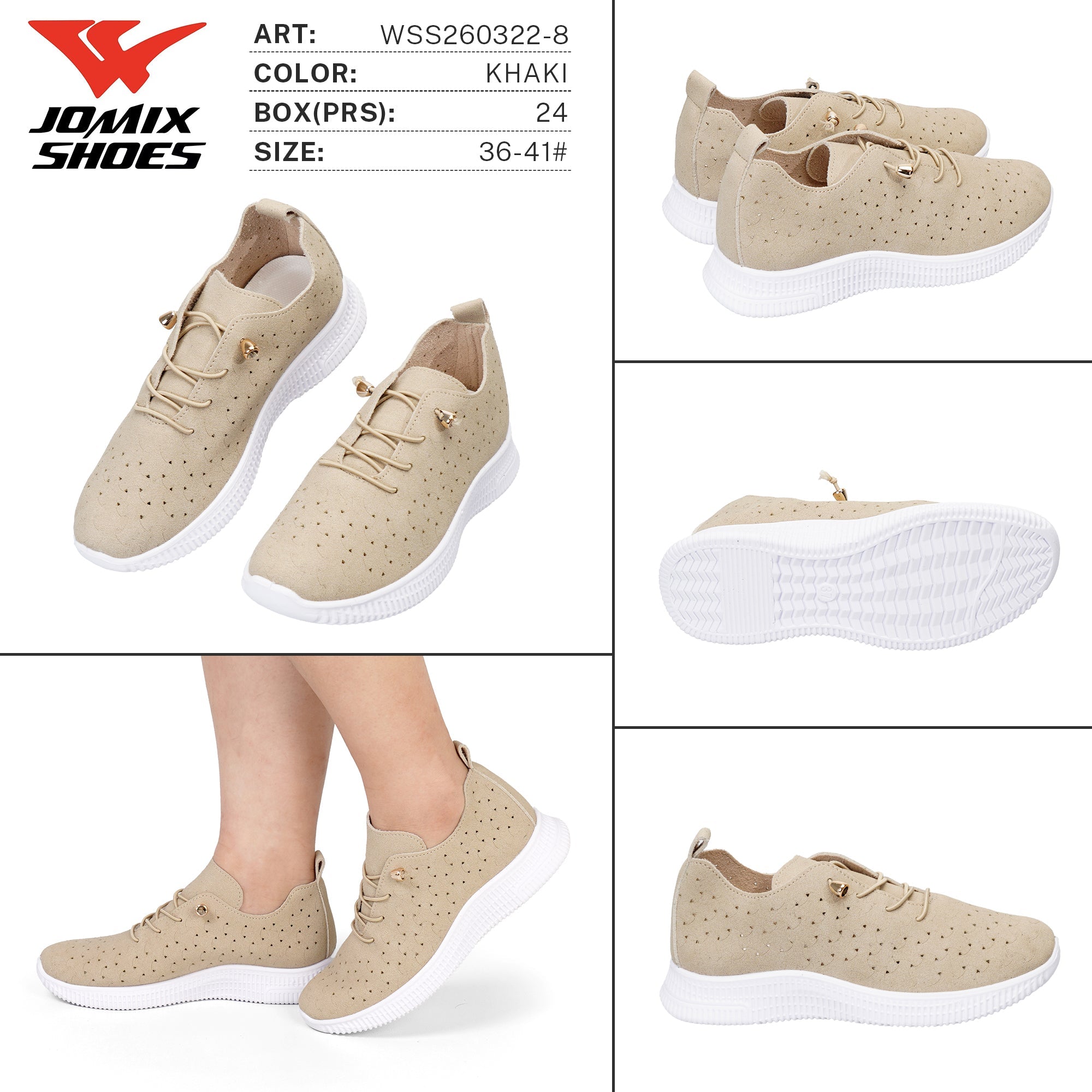 Sneakers Slip On da Donna WSS260322 - 8 - Fornitura all'ingrosso di Sneakers Donna da Jomix Shoes B2B