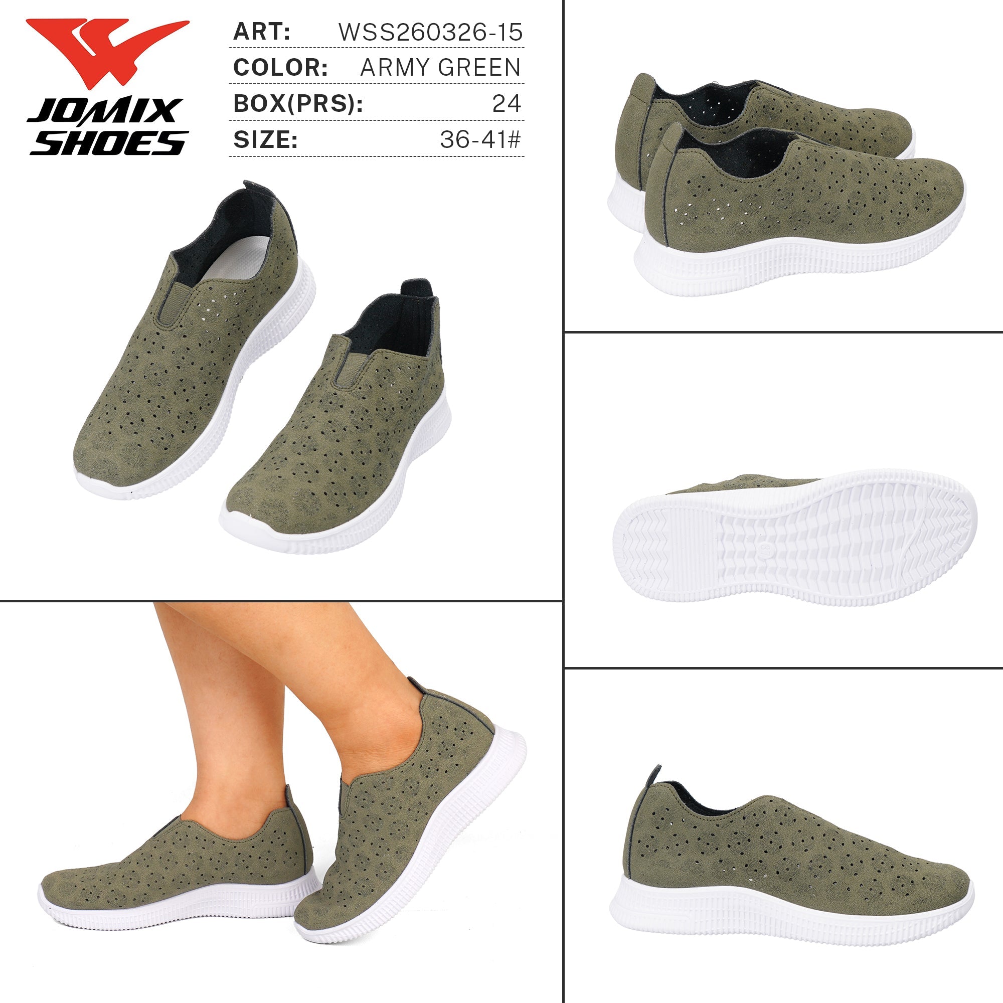 Sneakers Slip On da Donna WSS260326 - 15 - Fornitura all'ingrosso di Sneakers Donna da Jomix Shoes B2B